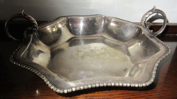 Silver biscuit platter